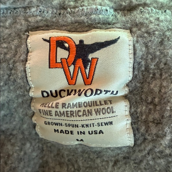Duckworth Sweaters - Duckworth Sweater Women's M Gray Loose Turtleneck Merino Wool Made in USA